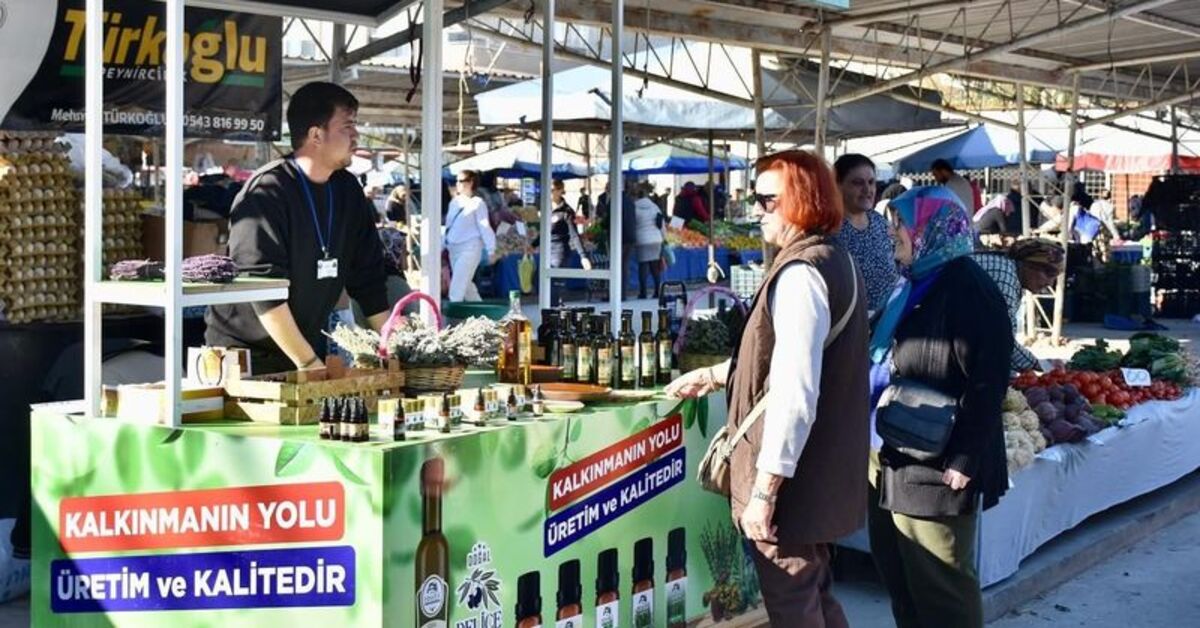 Didim Belediyesi ürünleri semt pazarında vatandaşlarla buluşuyor
